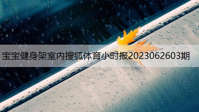 宝宝健身架室内搜狐体育小时报2023062603期