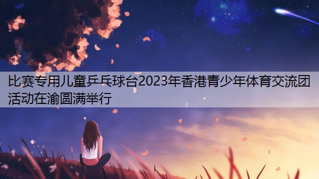 比赛专用儿童乒乓球台2023年香港青少年体育交流团活动在渝圆满举行